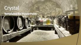  Presentation with cave - Amazing PPT theme having hdri of a wine cave backdrop and a  colored foreground