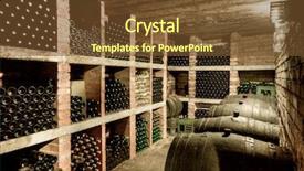  Presentation with uruguay wine - Slide set featuring hdri of a wine cave background and a tawny brown colored foreground