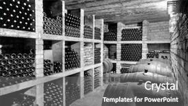  Presentation with cave - Slide set consisting of hdri of a wine cave background and a gray colored foreground
