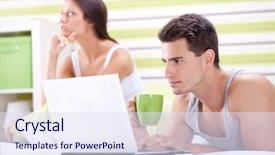  Presentation with attention - Amazing presentation design having he does not pay attention backdrop and a sky blue colored foreground