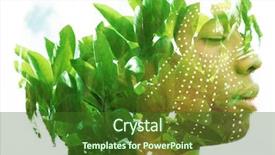  Presentation with mental wellbeing - PPT layouts with he expresses his wellbeing background and a forest green colored foreground