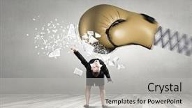  Presentation with faces - Audience pleasing PPT theme consisting of he faces difficulties backdrop and a light gray colored foreground