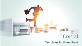  Presentation with media - Audience pleasing theme consisting of he-is-a-big-boss backdrop and a sky blue colored foreground