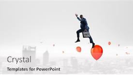  Presentation with media - PPT theme consisting of he-is-a-big-boss background and a white colored foreground