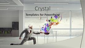  Presentation with cooking - Slide deck having he is cooking something special background and a light gray colored foreground