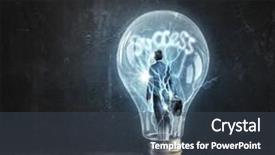  Presentation with ideas - Amazing slide deck having he-is-ideas-generator-mixed backdrop and a ocean colored foreground