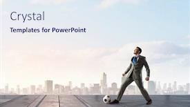  Presentation with forward - Slides having he-is-leader-and-forward background and a sky blue colored foreground