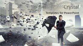  Presentation with stop - Colorful presentation theme enhanced with he-is-not-going backdrop and a light gray colored foreground