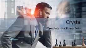  Presentation with winning - Beautiful slide set featuring he needs winning strategy mixed backdrop and a seafoam green colored foreground