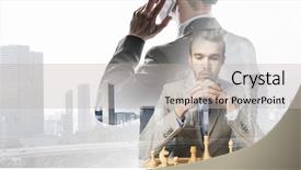  Presentation with winning - Cool new theme with he needs winning strategy mixed backdrop and a light gray colored foreground