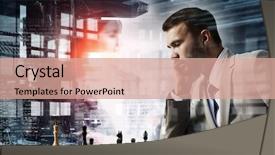  Presentation with winning - Presentation design featuring he needs winning strategy mixed background and a  colored foreground