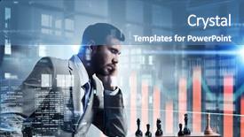  Presentation with winning - Presentation design enhanced with he needs winning strategy mixed background and a teal colored foreground