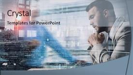  Presentation with winning - Colorful slide set enhanced with he needs winning strategy mixed backdrop and a light blue colored foreground