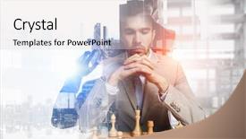  Presentation with winning - Presentation design having he needs winning strategy mixed background and a lemonade colored foreground