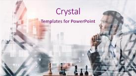  Presentation with winning - Theme consisting of he needs winning strategy background and a sky blue colored foreground