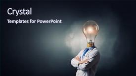  Presentation with mind - Presentation design consisting of he possesses great mind background and a wine colored foreground