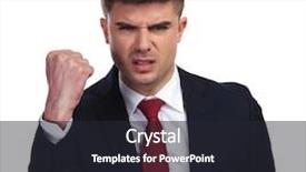  Presentation with crime thriller suit and tie - Slides featuring background he wears a navy background and a  colored foreground