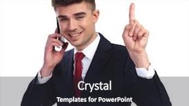  Presentation with points - Audience pleasing presentation design consisting of background he wears a navy backdrop and a dark gray colored foreground