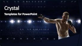  Presentation with uefa champion league - PPT theme featuring he will be a champion background and a black colored foreground