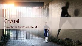  Presentation with champion - Slides featuring he will be soccer champion background and a lemonade colored foreground