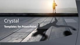  Presentation with champion - Slide set having he-will-be-soccer-champion background and a gray colored foreground