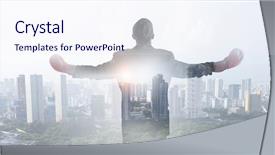  Presentation with battle - Audience pleasing slide set consisting of he won this battle mixed backdrop and a  colored foreground