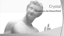  Presentation with ancient - Slide set consisting of head-and-shoulders-detail background and a white colored foreground