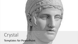  Presentation with antique - Slide deck enhanced with head-and-shoulders-detail background and a light gray colored foreground