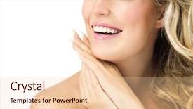  Presentation with long hair - Amazing presentation theme having head and shoulders hands nails backdrop and a lemonade colored foreground