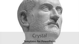  Presentation with ancient - Cool new presentation with head-detail-of-the-ancient backdrop and a light gray colored foreground