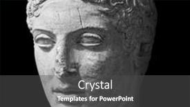  Presentation with black man - Presentation theme with head-detail-of-the-ancient background and a dark gray colored foreground