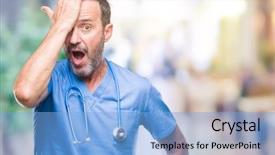  Presentation with medical error - Amazing presentation having head for mistake remember error backdrop and a light blue colored foreground