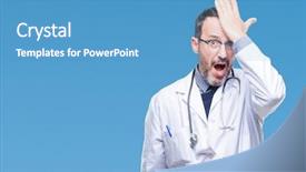  Presentation with medical error - Cool new presentation theme with head for mistake remember error backdrop and a teal colored foreground