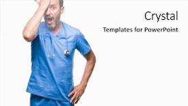  Presentation with medical error - Audience pleasing theme consisting of head for mistake remember error backdrop and a white colored foreground