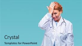  Presentation with medical error - PPT layouts with head for mistake remember error background and a light blue colored foreground