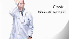  Presentation with medical error - Cool new slides with head for mistake remember error backdrop and a white colored foreground