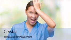  Presentation with medical error - Audience pleasing slide deck consisting of head for mistake remember error backdrop and a light blue colored foreground