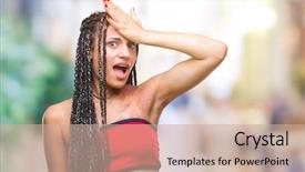  Presentation with generational african american culture and food - Audience pleasing PPT theme consisting of head for mistake remember error backdrop and a coral colored foreground