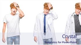  Presentation with medical error - Beautiful slide deck featuring head for mistake remember error backdrop and a sky blue colored foreground