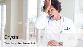  Presentation with african american mothers - Presentation theme featuring head for mistake remember error background and a light gray colored foreground