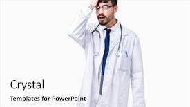  Presentation with hospital - Slide deck enhanced with head for mistake remember error background and a white colored foreground