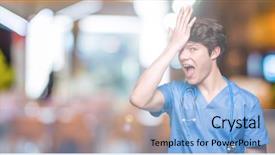  Presentation with medical error - Amazing presentation having head for mistake remember error backdrop and a light blue colored foreground