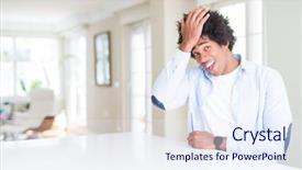  Presentation with colonoscopy african american patient - Beautiful PPT theme featuring head for mistake remember error backdrop and a  colored foreground