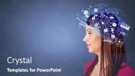  Presentation with management - Slide set featuring head-full-of-reports background and a ocean colored foreground