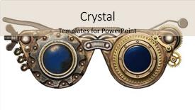  Presentation with steampunk - Beautiful PPT layouts featuring head gear - steampunk goggles metal collage backdrop and a coral colored foreground