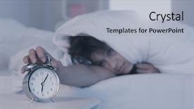  Presentation with alarm - PPT theme enhanced with accessories patterned rug and pink background and a light gray colored foreground.