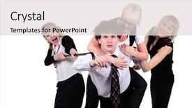  Presentation with business competition - Slide set having  background and a  colored foreground