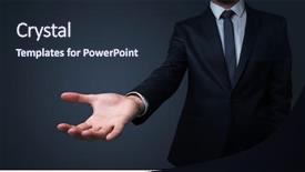  Presentation with anatomical head - PPT theme enhanced with head holding something without theme background and a wine colored foreground