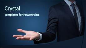  Presentation with head and spinal cord injury - Presentation featuring head holding something without theme background and a ocean colored foreground