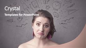  Presentation with social life - Presentation theme consisting of  background and a  colored foreground